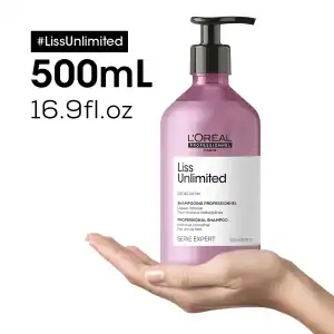 L'ORÉAL PROFESSIONNEL SHAMPOO FRIZZ LISS UNLIMITED 500ML - Imagen 2