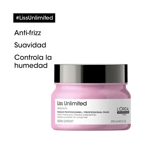 L'ORÉAL PROFESSIONNEL MASCARILLA FRIZZ LÓREÁL PROFESSIONNEL LISS UNLIMITED 250ML - en Ultra Panamá