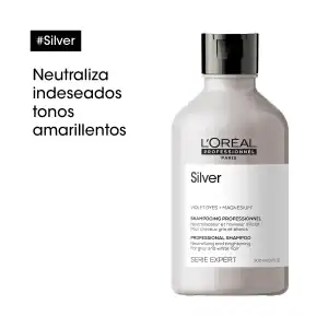 L'ORÉAL PROFESSIONNEL SHAMPOO CUIDADO CANAS SILVER 300ML - Imagen 3
