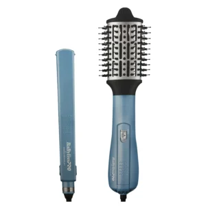 BABYLISS PRO NANO TITANIUM CEPILLO BLOWER 64 mm & FLAT IRON 1 1/4" - Imagen 1