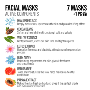 7DAYS BEAUTY CALENDARY GIFT SET OF FACE MASKS - Imagen 2