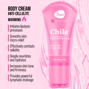 7DAYS MY BEAUTY WEEK ANTI-CELLULITE WARMING BODY CREAM CHILE 130ml - Imagen 2
