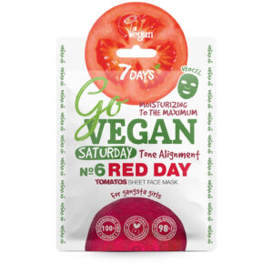 7DAYS TOMATO SHEET FACE MASK SATURDAY 25g - Imagen 1