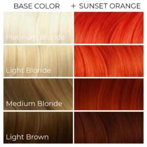 ARCTIC FOX SEMI PERM HAIR COLOR SUNSET ORANGE 8oz - Imagen 2