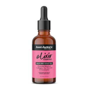 AUNT JACKIE'S ELIXIR ESSENTIALS HAIR AND SCALP OIL COLLAGEN, TEA TREE OIL & EUCALYPTUS 59ml - Imagen 1