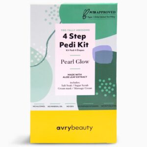 AVRY BEAUTY 4 STEP PEDI KIT - PEARL GLOW AB115PLGL - Imagen 1