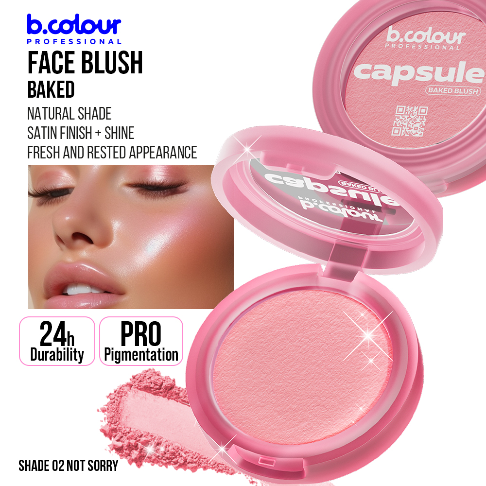 B.COLOUR CAPSULE PRO PRO BAKED FACE BLUSH 02 NOT SORRY 2.9g - Ultra Panama
