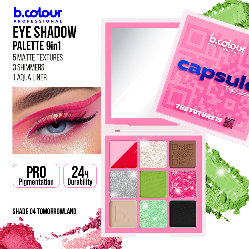 B.COLOUR CAPSULE PRO PRO EYESHADOW PALETTE 04 TOMORROWLAND 9X1g - Ultra ...