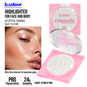 B.COLOUR CAPSULE PRO PRO FACE & BODY HIGHLIGHTER 02 MILKY WAY 8g - Imagen 2