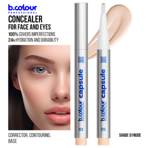 B.COLOUR CAPSULE PRO PRO HYDRATING FACE & EYES CONCEALER 01 NUDE 2.2g - Imagen 2