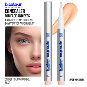 B.COLOUR CAPSULE PRO PRO HYDRATING FACE & EYES CONCEALER 02 VANILLA 2.2g - Imagen 2