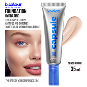 B.COLOUR CAPSULE PRO PRO HYDRATING FOUNDATION 01 NUDE 35ml - Imagen 2