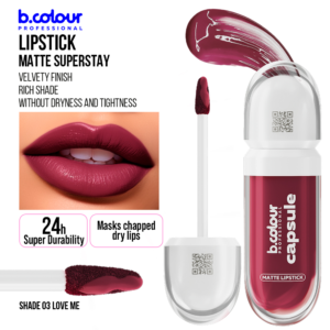 B.COLOUR CAPSULE PRO PRO MATTE LIQUID LIPSTICK SUPERSTAY 03 LOVE ME 5.5ml - Imagen 2