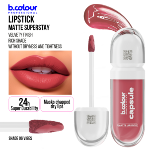 B.COLOUR CAPSULE PRO PRO MATTE LIQUID LIPSTICK SUPERSTAY 06 VIBES 5.5ml - Imagen 2