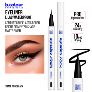 B.COLOUR CAPSULE PRO PRO WATERPROOF EYELINER 01 BE BLACK 0.5g - Imagen 2