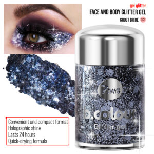 B.COLOUR DS FACE & BODY GLITTER GEL MINI 03 GHOST BRIDE 10g - Imagen 2