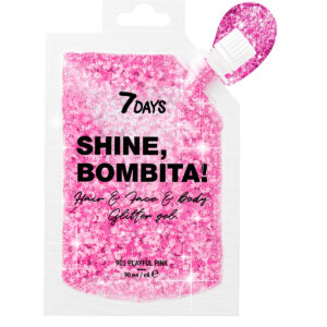 B.COLOUR GEL-GLITTER FOR FACE HAIR & BODY 901 PLAYFUL PINK SHINE B 90ml - Imagen 1