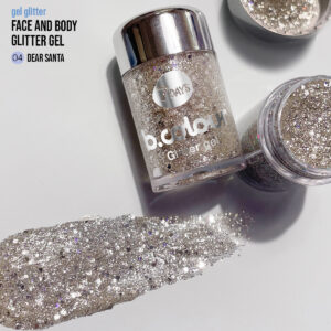 B.COLOUR WE FACE & BODY GLITTER GEL MINI 04 DEAR SANTA 10g - Imagen 2
