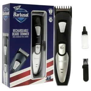 BARBASOL RECHARGEABLE HEAD & BEARD TRIMMER CBH1-4001-USB - Imagen 1