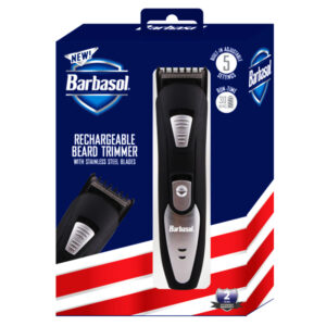 BARBASOL RECHARGEABLE BEARD TRIMMER CBT 1-3002-BOX - Imagen 1