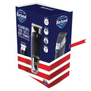 BARBASOL RECHARGEABLE HAIR FACE & BODY TRIMMER CBH1-4006-SIG - Imagen 1