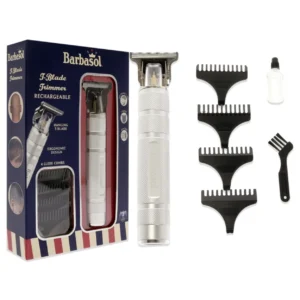 BARBASOL T-BLADE TRIMMER RECHARGEABLE HANGING T-BLADE 6002SLV - Imagen 1
