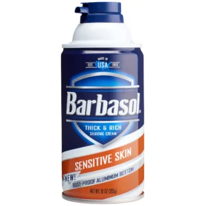 BARBASOL THICK & RICH SHAVING CREAM SENSITIVE SKIN 283g - Imagen 1