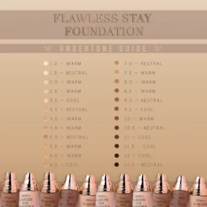 BEAUTY CREATIONS FLAWLESS STAY FOUNDATION 9.5 30ml - Imagen 4