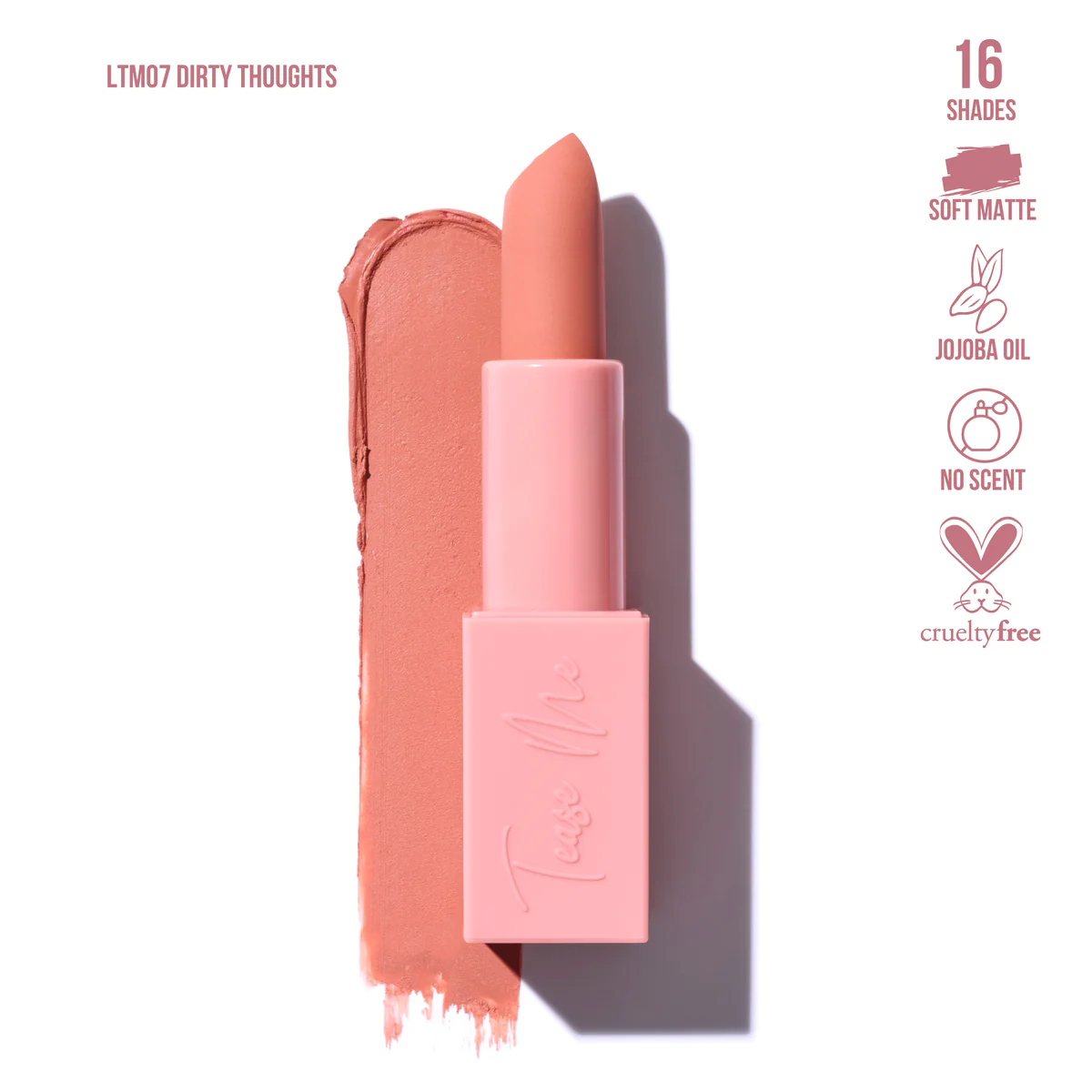 BEAUTY CREATIONS TEASE ME SOFT MATTE LIPSTICK LTM07 3.5g – Ultra
