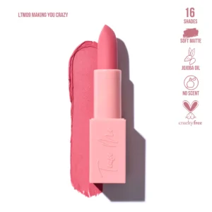 BEAUTY CREATIONS TEASE ME SOFT MATTE LIPSTICK LTM09 3.5g - Imagen 1