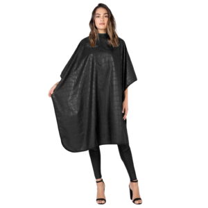 BETTY DAIN Alligator Hide Bleach Proof All Purpose Cape BLACK 560-BLK - Imagen 1