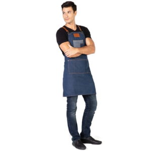 BETTY DAIN Brooklyn Denim Apron BLUE 195-BLE - Imagen 1
