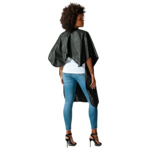 BETTY DAIN Black Jaguar Bleach Proof All Purpose Cape 570-BLACK - Imagen 2