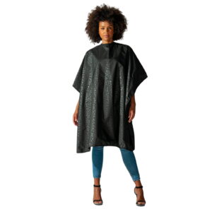 BETTY DAIN Black Jaguar Bleach Proof All Purpose Cape 570-BLACK - Imagen 1