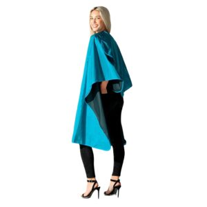 BETTY DAIN Reversi All Purpose Chemical Cape Peacock Blue / Black 946-PEA - Imagen 2