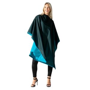 BETTY DAIN Reversi All Purpose Chemical Cape Peacock Blue / Black 946-PEA - Imagen 3