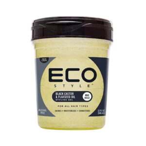ECO STYLE BLACK CASTOR & FLAXSEED OIL GEL 32oz - Imagen 2