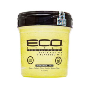 ECO STYLE BLACK CASTOR & FLAXSEED OIL GEL 8oz - Imagen 1