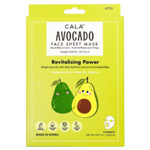 CALA AVOCADO FACE SHEET MASK REVITALIZING POWDER 5X23g 67112 - Imagen 1