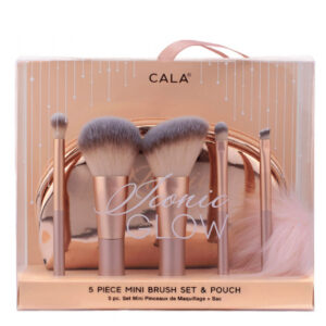 CALA ICONIC GLOW 5PIECE MINI BRUSH SET & POUCH 76820 - Imagen 1