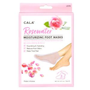 CALA MOISTURIZING FOOT MASK ROSEWATER 3 PAIRS 67175 - Imagen 1