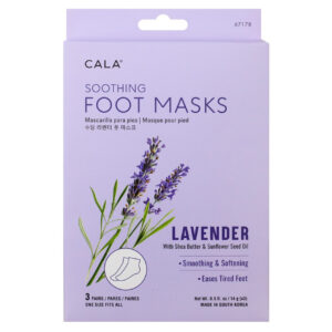 CALA SOOTHING FOOT MASKS LAVANDER 3PAIRS 67178 - Imagen 1