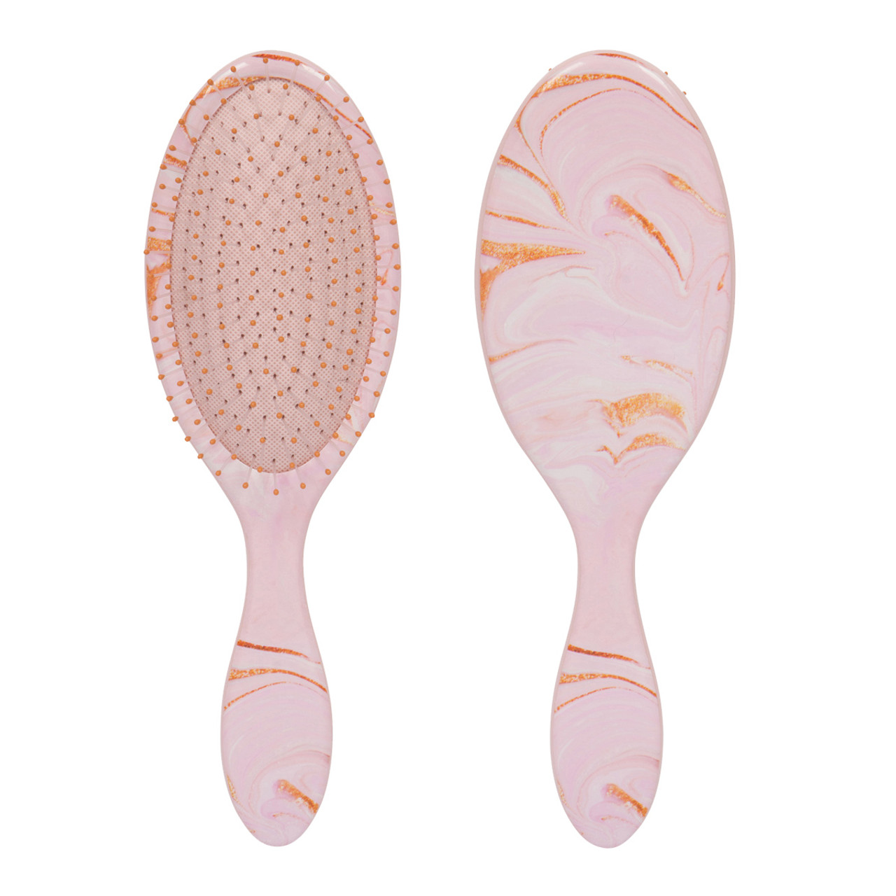 CALA WET-N-DRY DETANGLER HAIR BRUSH-PINK PASTEL MARBLE 66803