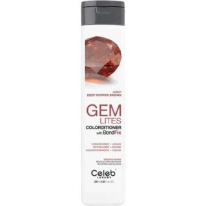 CELEB LUXURY GEM LITES CONDITIONER AMBER DEEP COPPER BROWN 244ml - Imagen 1