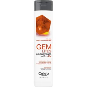 CELEB LUXURY GEM LITES CONDITIONER FIRE OPAL LIGHT COPPER BROWN 244ml - Imagen 1