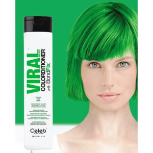 CELEB LUXURY VIRAL COLOR CONDITIONER GREEN 244ml - Imagen 2