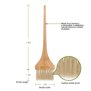 COLORTRAK ECO COLLECTION 2PK BAMBOO BRUSH 7022 - Imagen 2