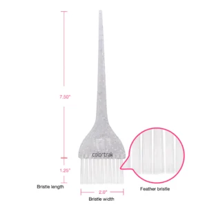 COLORTRAK GALAXY GLITTER FEATHER BRISTLEBRUSHES 2PK 6700 - Imagen 2