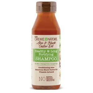 CREME OF NATURE ALOE & BLACK CASTOR OIL FORTIFYING SHAMPOO 355ml - Imagen 1