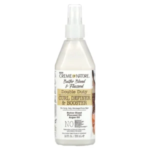 CREME OF NATURE BUTTER BLEND & FLAXSEED DOUBLE DUTY CURL DEFINER AND BOOSTER 355ml - Imagen 1